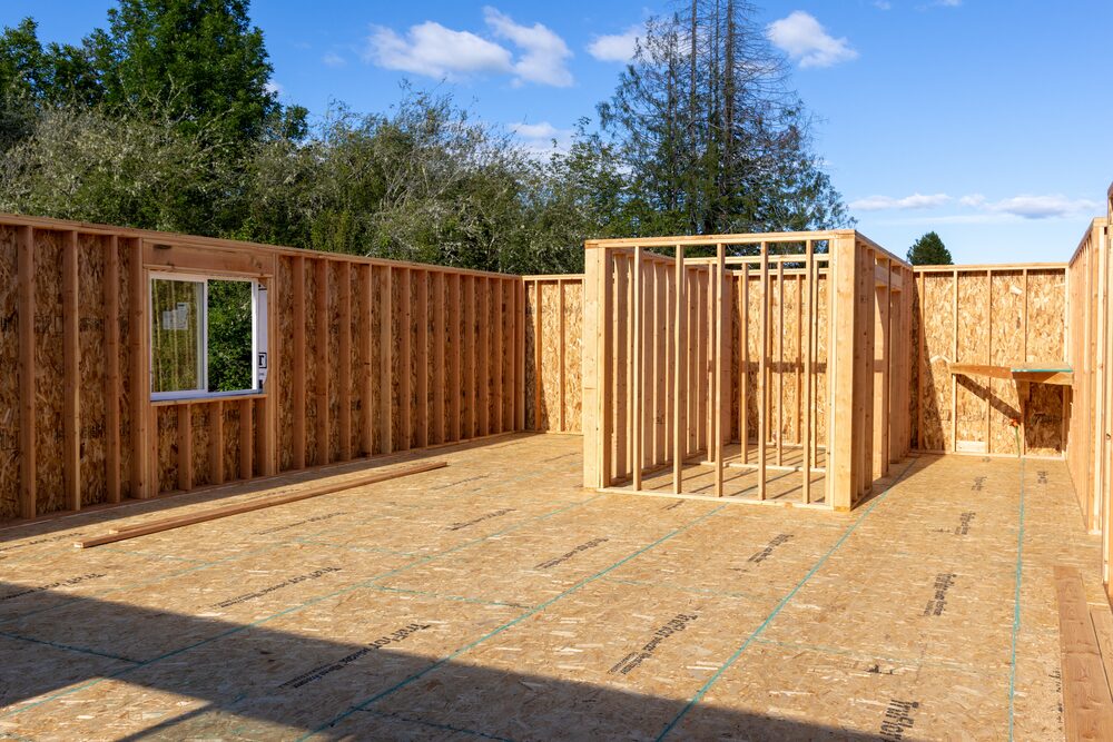 Interior framing taking shape