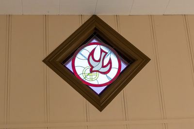 Holy Spirit dove window