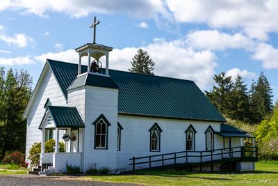 The historic church the new rooms adjoin